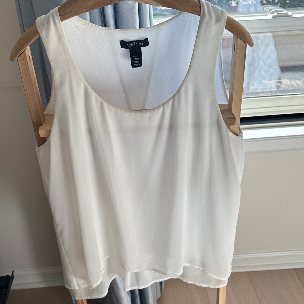 White House Black Market Cream Tank Top